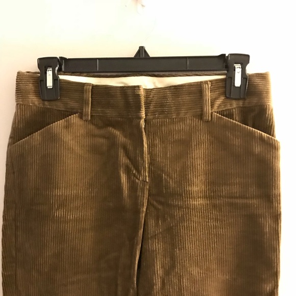 NEW! Theory Olive Green Corduroy pants - Picture 3 of 5